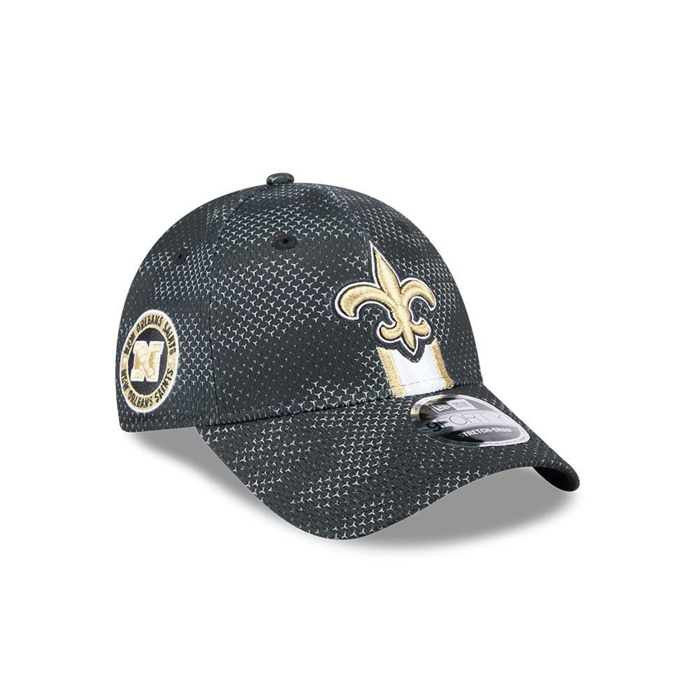 New Era New Orleans Saints NFL 2024 Sideline Black 9Forty Adjustable Stretch Snapback Cap