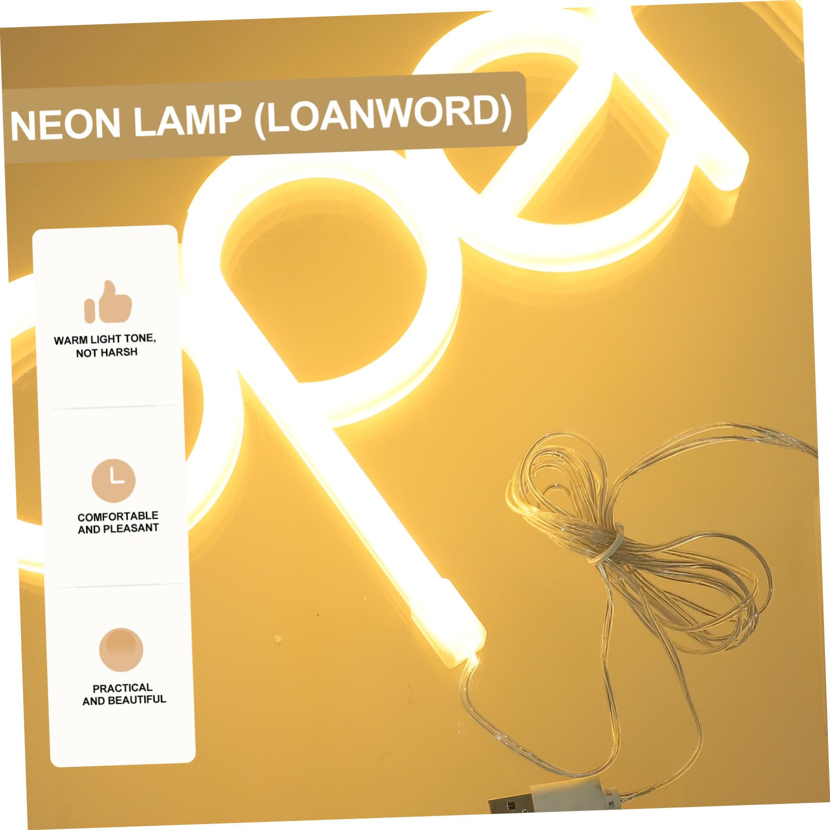 Letrero De Neón Abierto Led Cálido Decoración De Pared Luz De Neón Para Tienda Bar Fiesta Iluminación Usb Batería