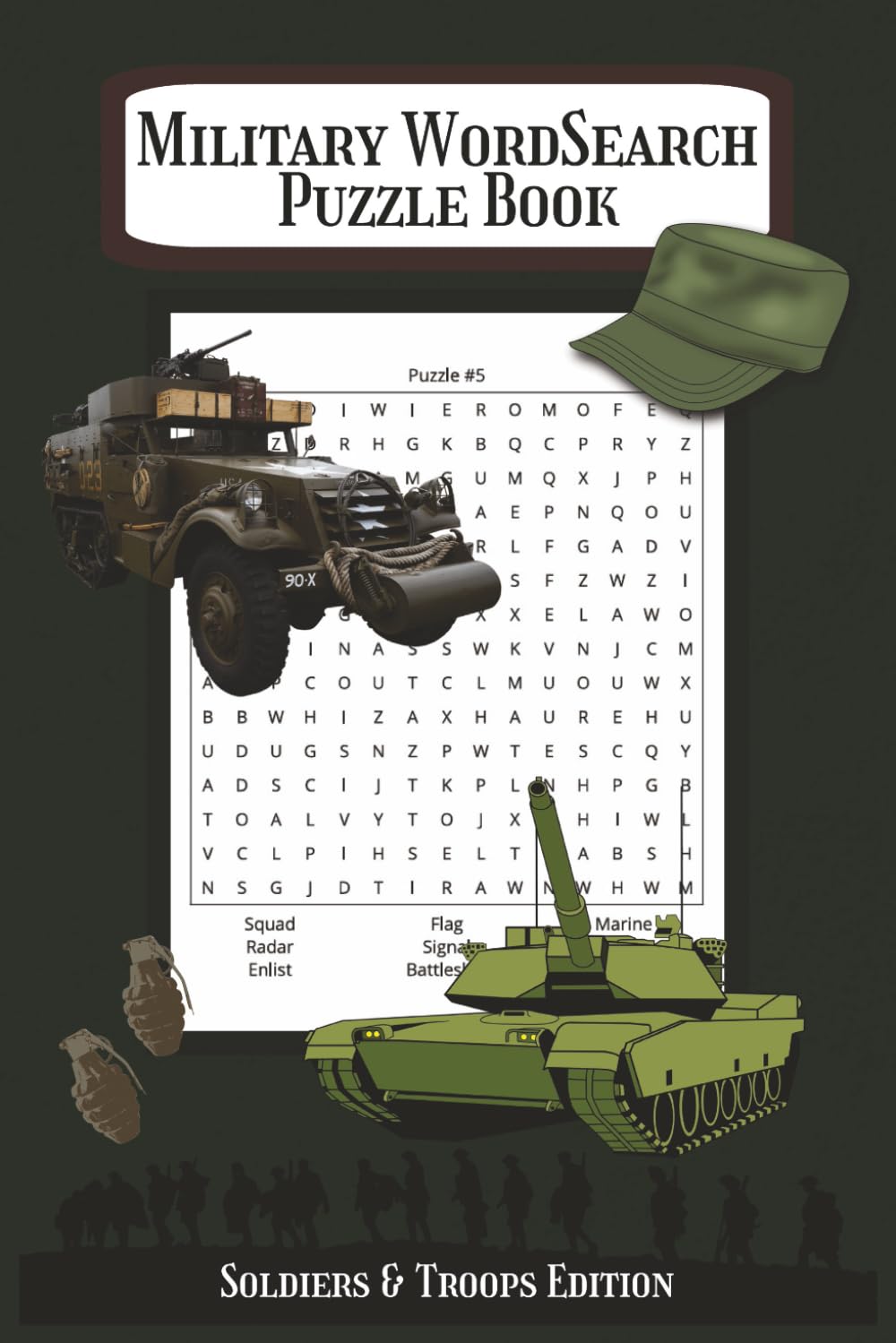 Military Word Search Puzzle Book: Military Word Search for Adults | Boost Brain Power and Have Fun with 36 Army-Themed Puzzles | Veteran or Active ... Puzzle Book for Adults | 72 Pages 6x9 inches