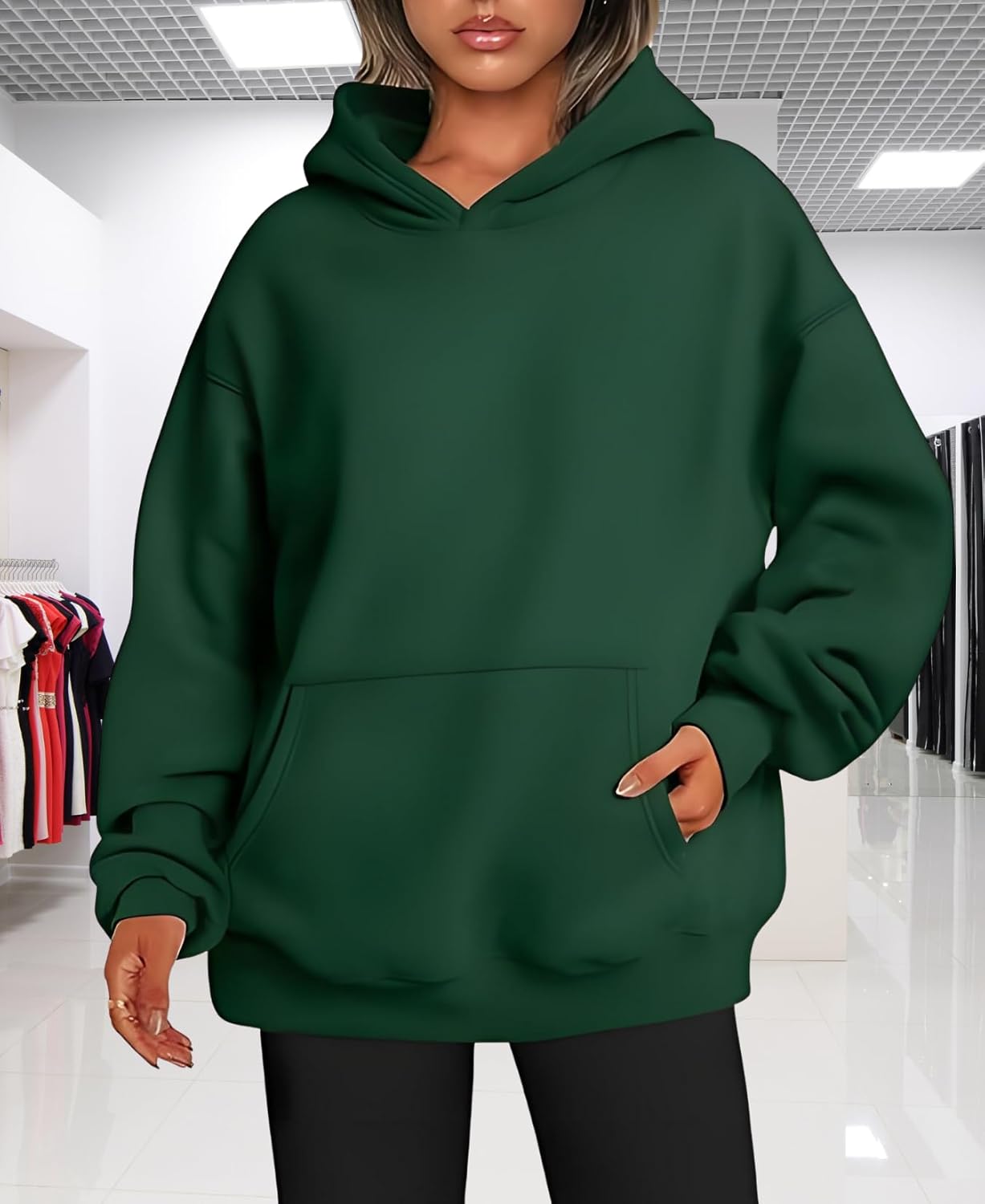 Women's Oversized Hoodie Fleece Sweatshirt Fall Winter Soft Pullover Casual Fashion... - Image 6