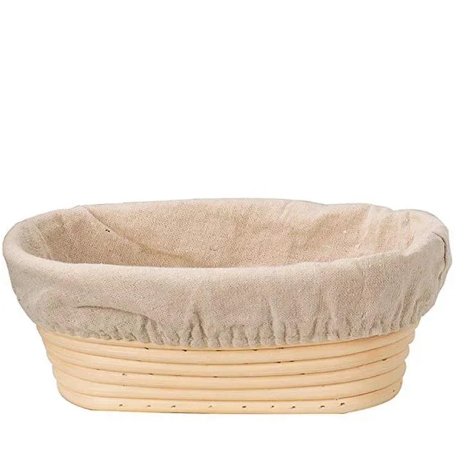Paniers De Fermentation Du Pain Panier à pain en rotin naturel, pâte en osier, Fermentation, panier à pain au levain Pour La Fermentation Du Pain(Oval 35X14X7.5cm)