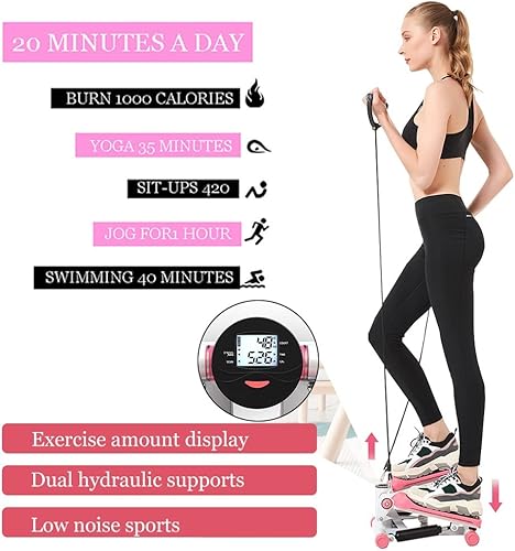 Miniatura 6 de Steppers for Exercise Exercise Step Machine with LCD Display Stepper Machine Fitness Aerobic Stepper Home Gym Equipment for Beginners and Advanced