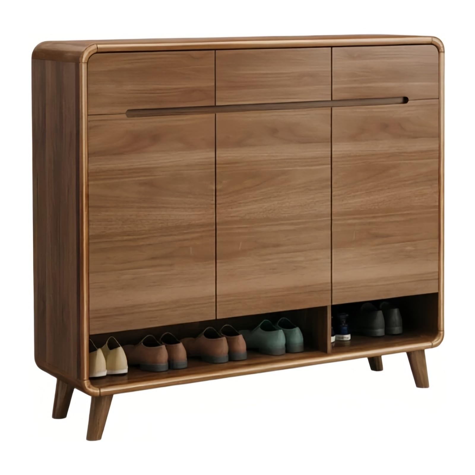 XAXEURLKJ Entryway Shoe Cabinet - Stylish Indoor Storage For Home, Apartment, And Entrance - Space-saving Organizer For Shoes And Accessories One Color Medium