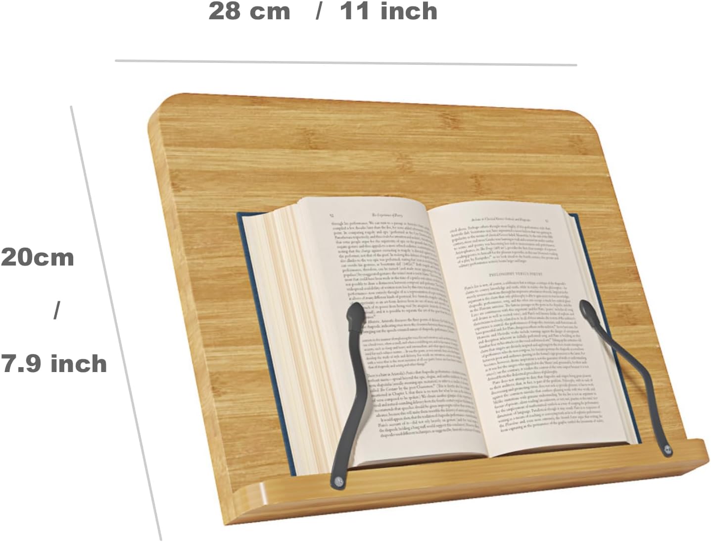 Adjustable Recipe Book Holder,Multi-Use for Cookbook & Tablet