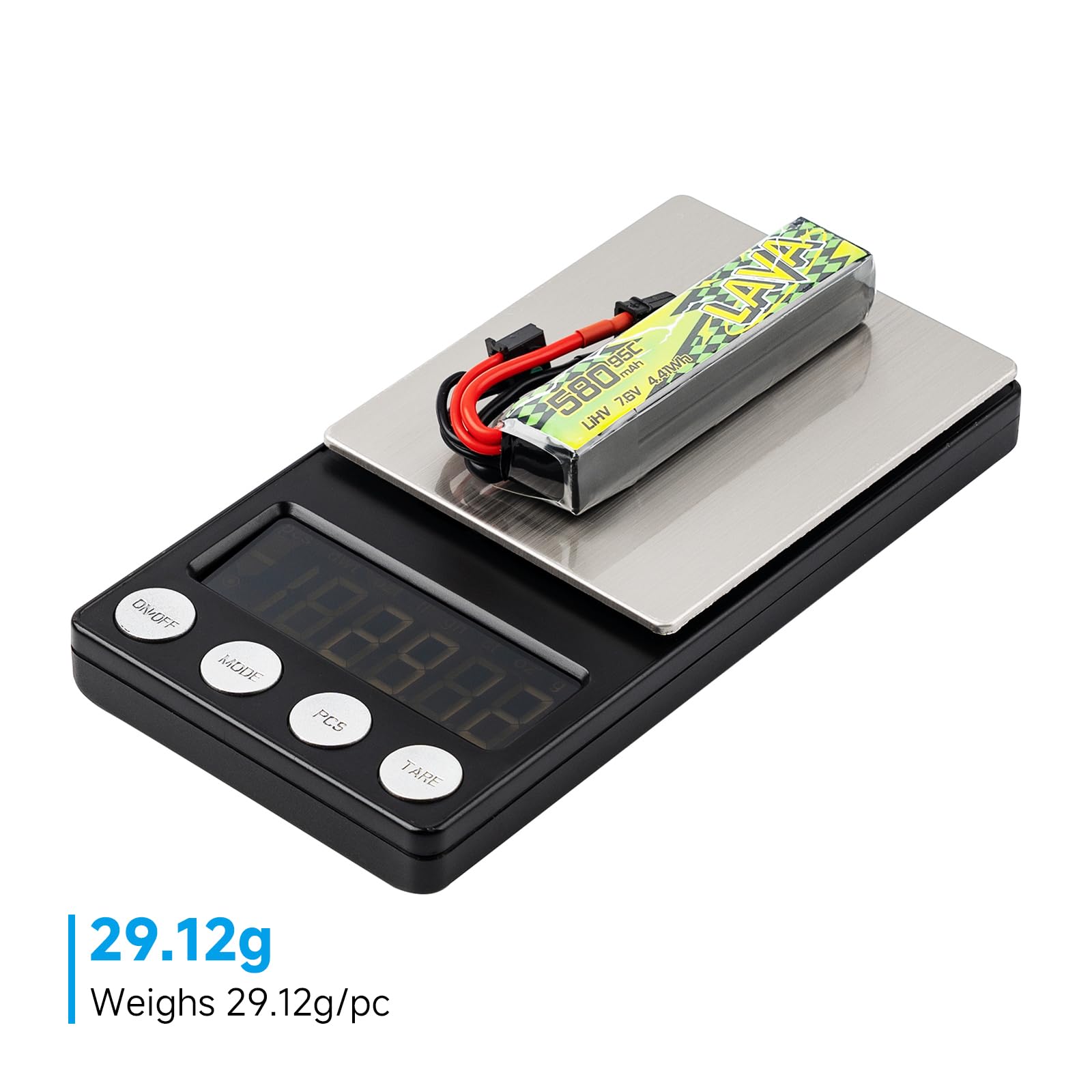 BETAFPV 2pcs LAVA II 2S 580mAh Battery 7.6V 95C LiHV Lipo with XT30 Connector JST-XH2.54 Charge Plug Compatible for Brushless Whoop Drone Quadcopter like Pavo Pico II, Pavo Femto