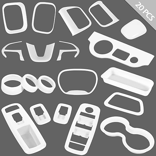 Miniatura 6 de LAIKOU Juego completo de 20 piezas de accesorios interiores para Dodge Charger 2015-2024  Interruptores de control de elevación de la ventana de los