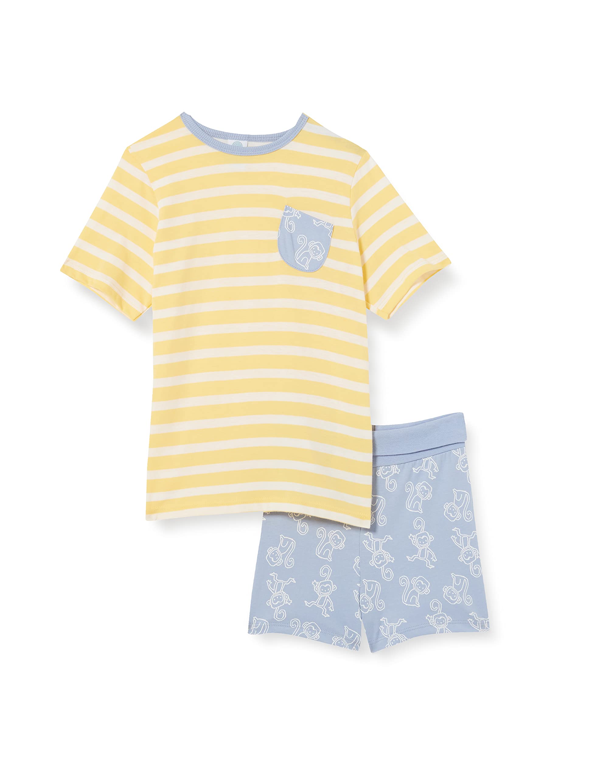 Sanetta Baby-Jungen Pyjama Short Gelb Kleinkind-Schlafanzüge