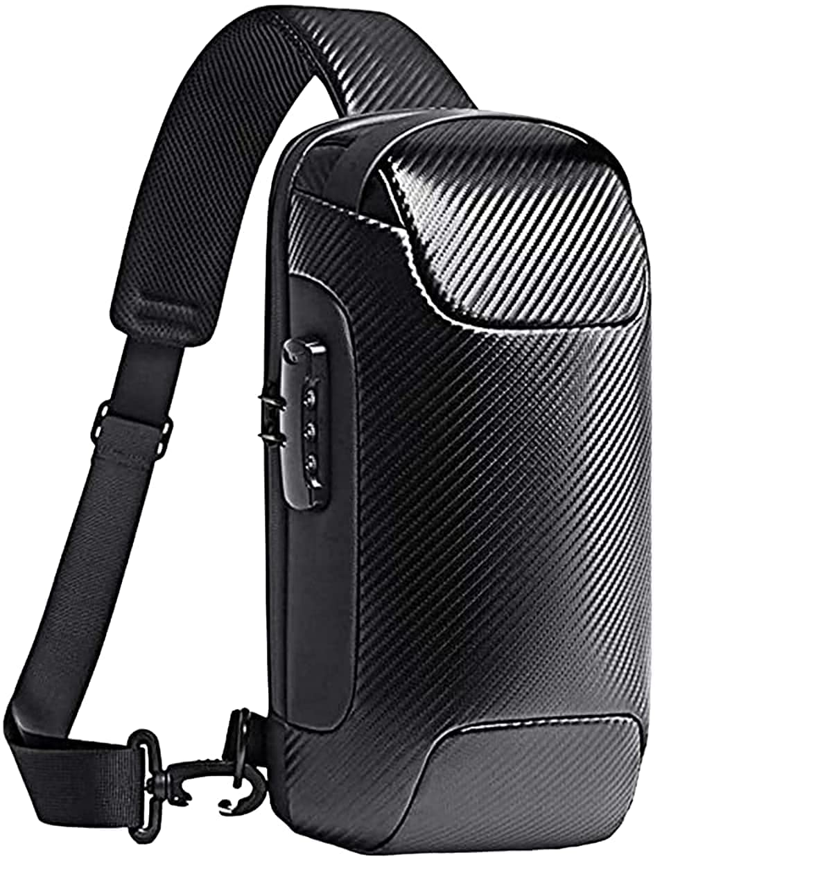 onpointStylish Sling and CrossBody Anti-Theft Backpack Fit for 10.5 inch tablet with USB Charging Port & Waterproof Design Backpacks Shoulder Bag for Cycling| Useful Travel Carben Bag [ BLACK]