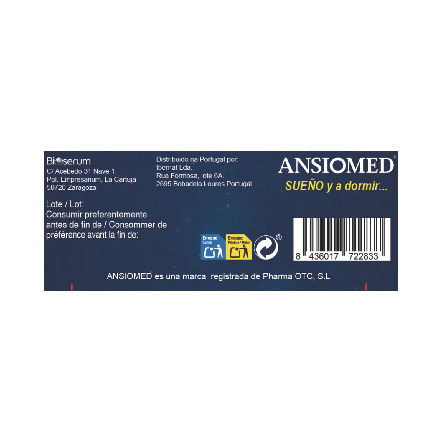 Ansiomed Sueño 30 Comprimidos Pack de 2 - Reduce el Tiempo para Dormir y Mejora la Calidad del Sueño con Valeriana, Amapola, Melatonina y Griffonia