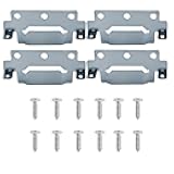 Bed Frame Hardware Replacement Parts IKEA 116791 Brimnes Bed Spare Parts Compatible,Big Hardware Parts Bed Support Bracket(4 mounting Plates,12 Bolts)