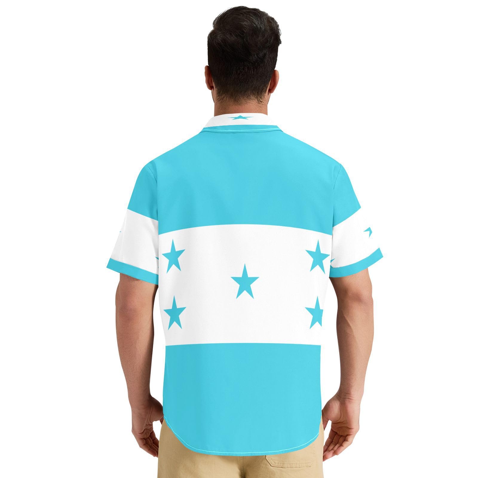 Camisas abotonadas para hombre, refrescantes y transpirables, para todas las estaciones, talla S