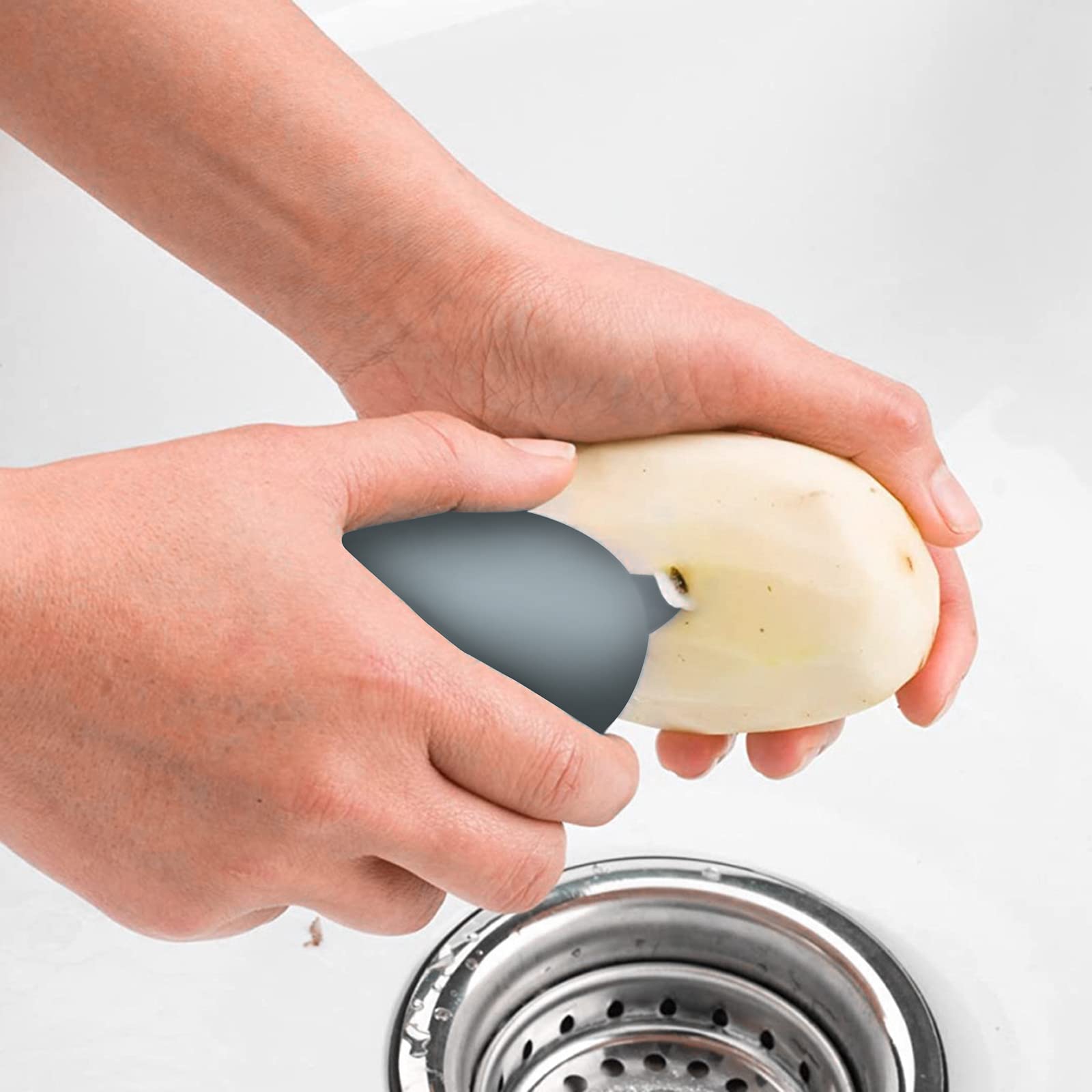 Lot De 2 Brosses à Légumes - Poils Souples Et Durs - Pour Nettoyer Fruits, Légumes Et Vaisselle