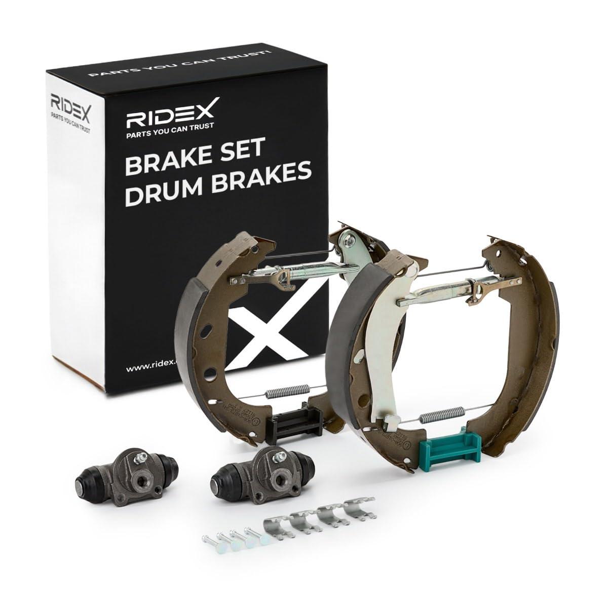 RIDEX 3859B0335 Kit freno Freno a tamburo Posteriore con cilindretto freno con regolatore/attuatore Compatibilità con FIAT MULTIPLA 186