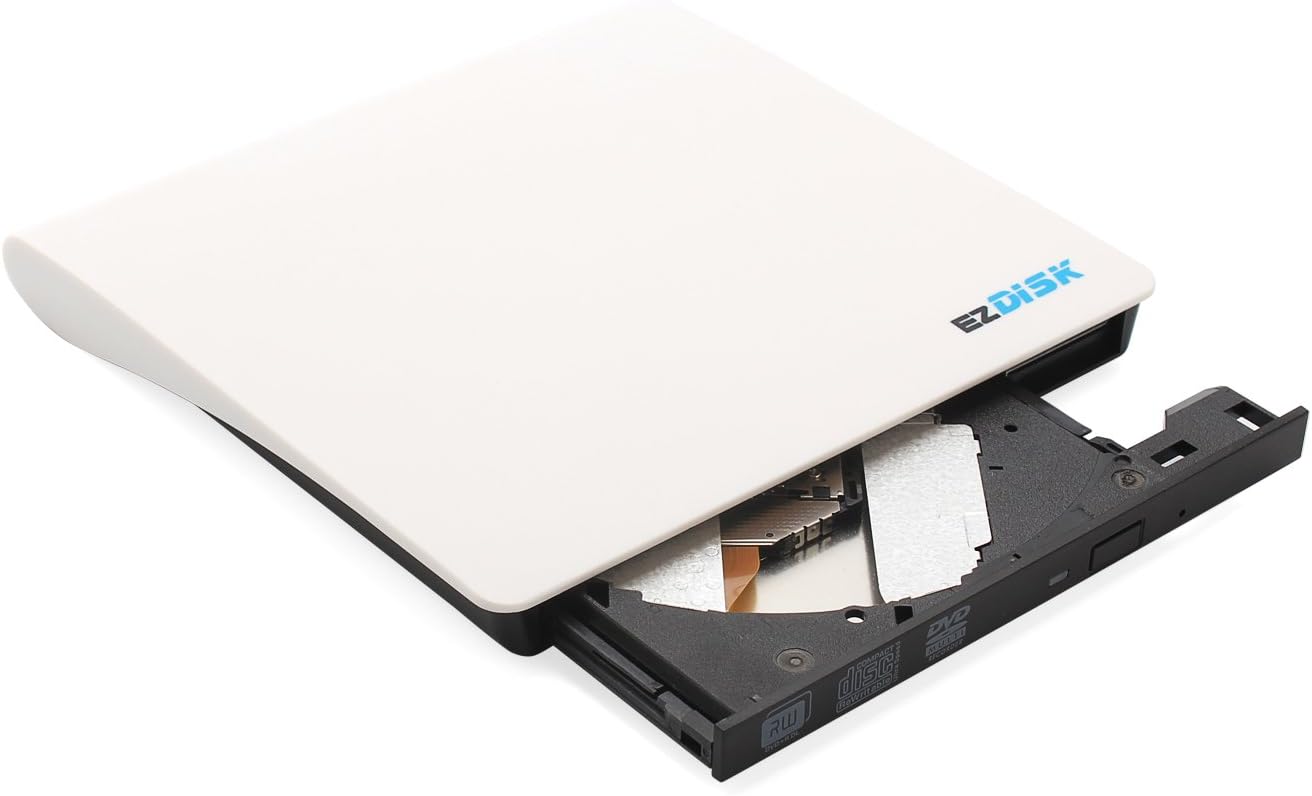 ezDISK EZ360 [Upgrade] External DVD Burner USB3.0 Super Multi Ultra Slim DVD+/-RW with M-DISC Support