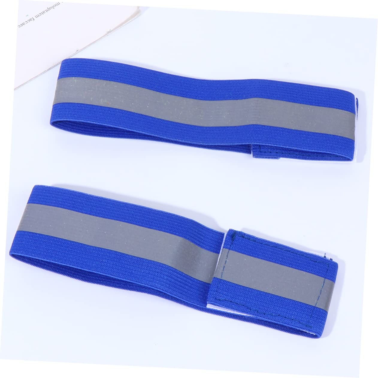 Abaodam 3 Ensembles Bracelet Réfléchissant Visibilité Nuit Haut Train De Roulement Réfléchissant Brassard en Cours D'exécution Ceinture De Course Elastiques Bracelets Bleu 12 Pièces * 3