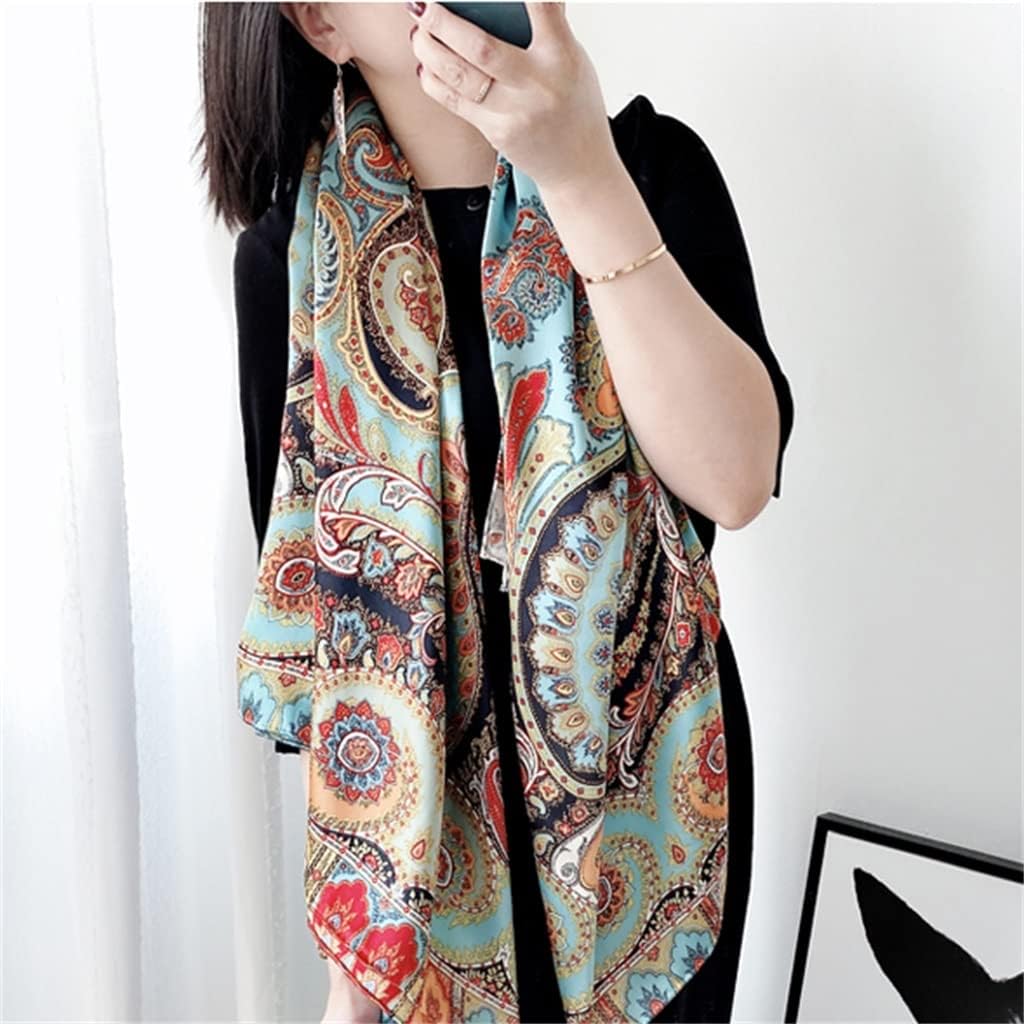 All-match Shawl Ladies Printed Fashion Silk Square Scarf For Mother