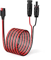Vista 8 de Cable de Panel Solar 10AWG 20FT a Conector Anderson 2 6 10 20 35 50FT Cable de Extensión Solar para Estación de Energía Portátil Generador Solar