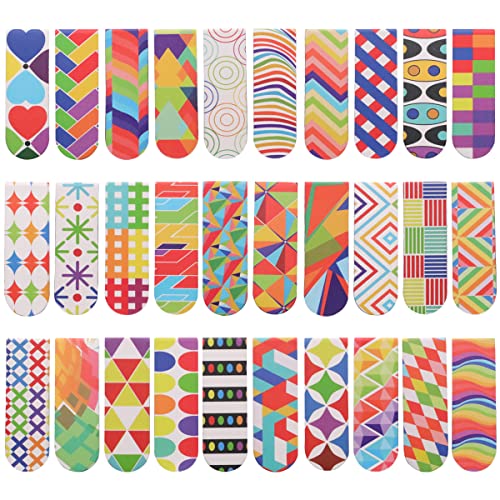 30 Stück Lesezeichen Magnetisch Bunt Magnetische Lesezeichen Leseminis Magnetic BookmarksMagnetic Markings Magnetische Optische Lesezeichen (Farbe) Cover