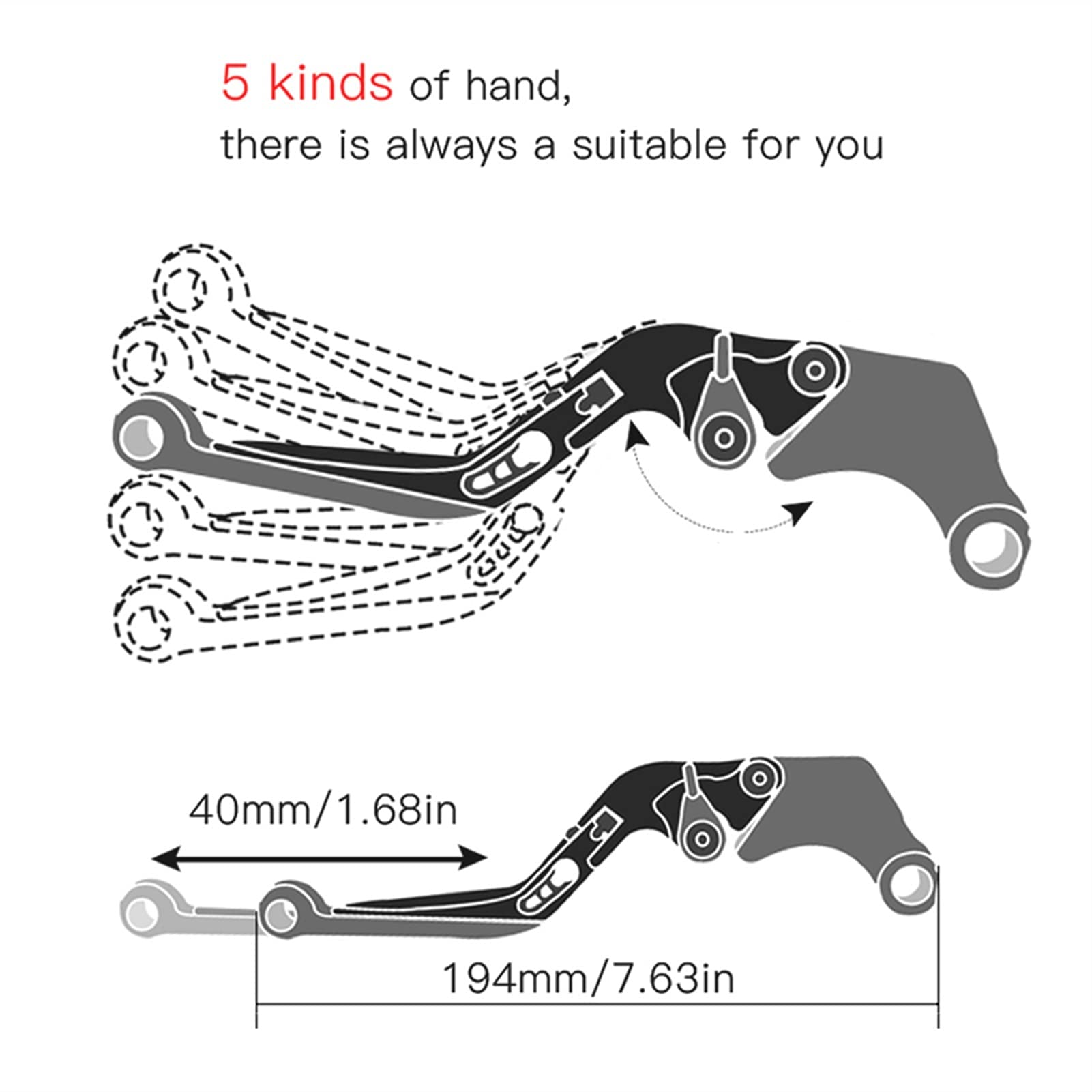 Moto Per CBR 929 RR 929RR 2000 2001 CNC Regolabile Pieghevole Leva Di Frizione Del Freno Manopole 2000-2001