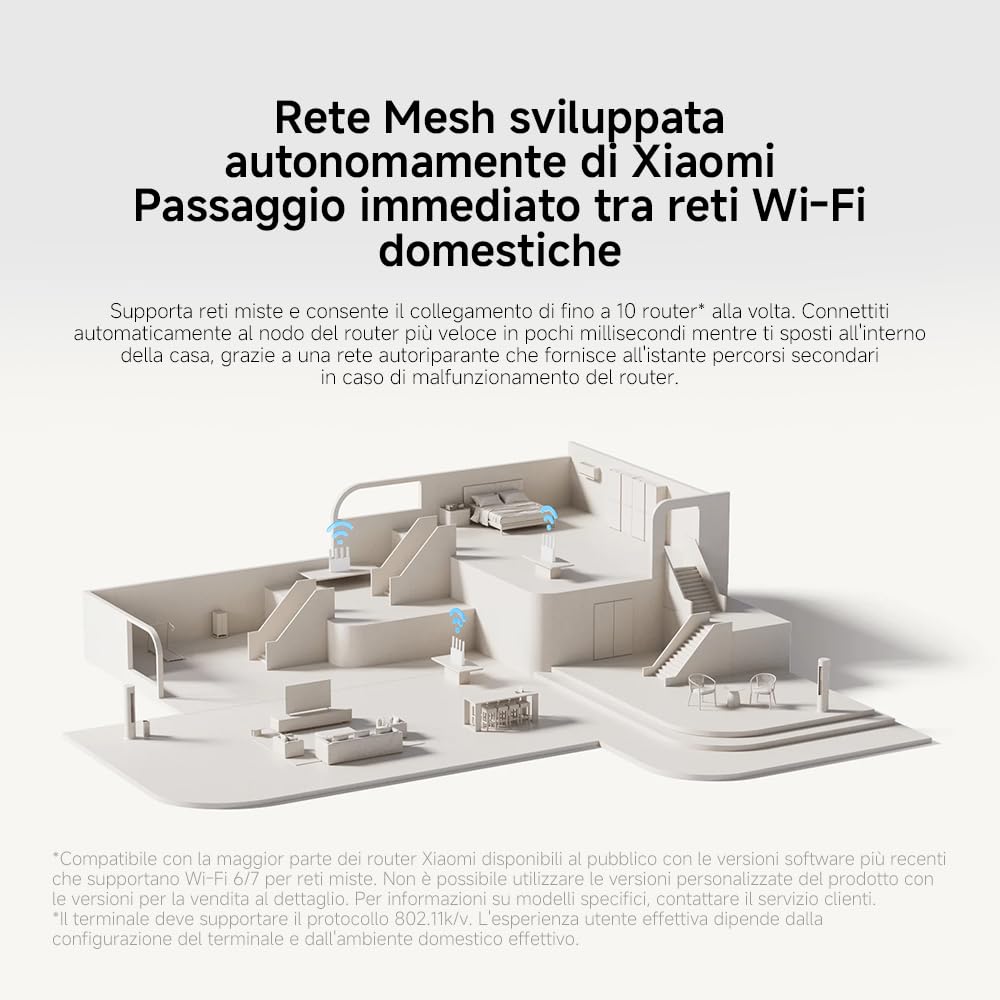 Router WiFi7 BE3600 - Porta 2.5G, Sistema Mesh, Tecnologia WiFi7 per Connessioni Futuro-Proof