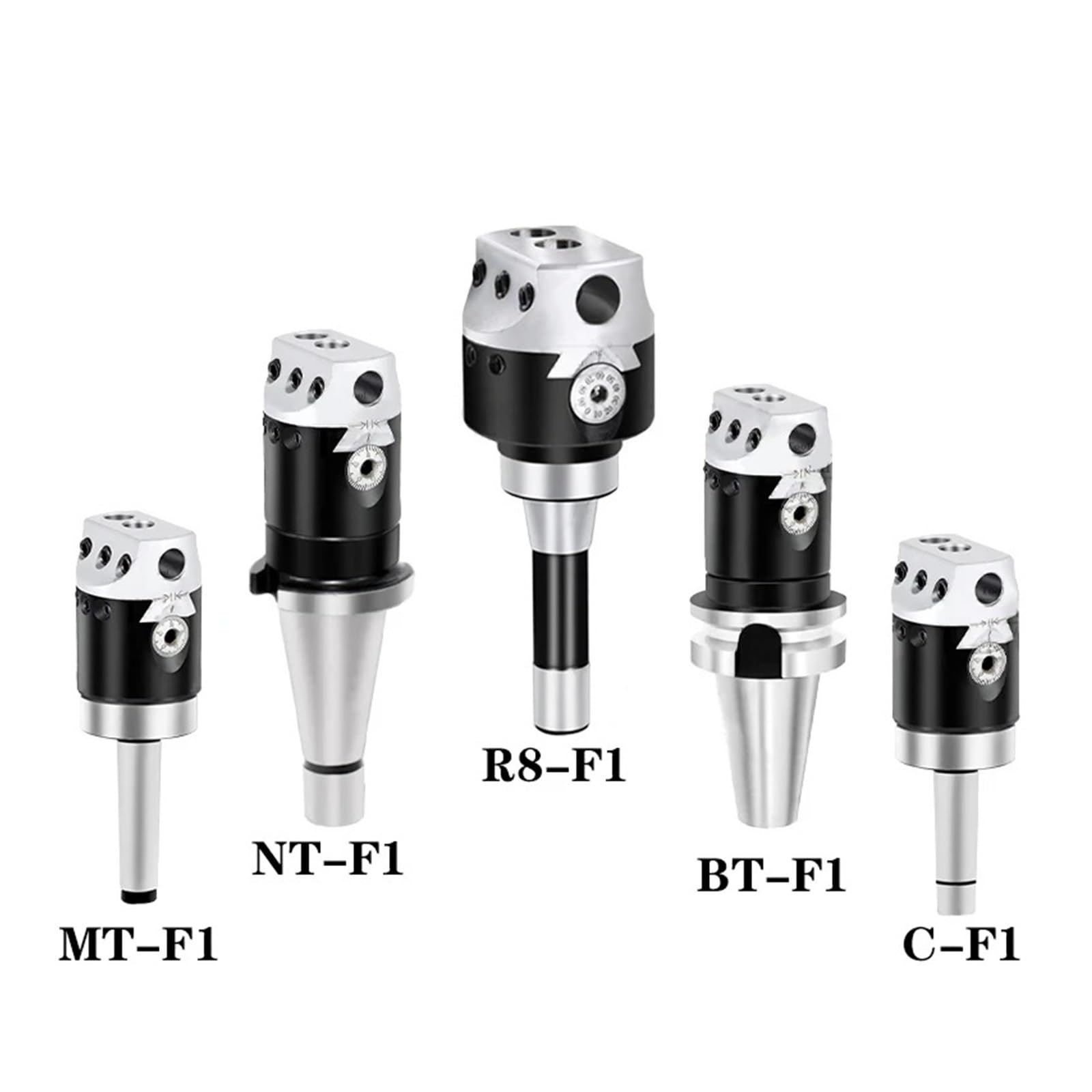F1 2/3/4 pulgadas 50/75/100 mm tipo cabezal de taladrado 12/18/25 mm barra de torno fresado + llave hexagonal