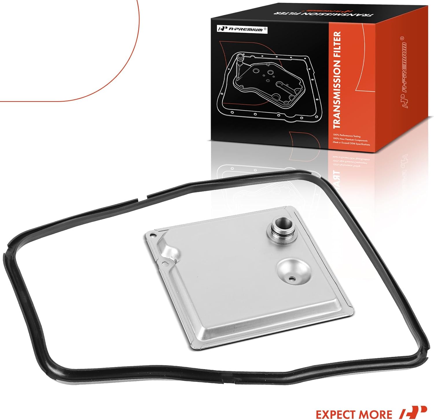 A-Premium Automatic Transmission Fluid Filter with Pan Gasket, Compatible with Land Rover Range Rover 1987-2002, Discovery 1994-2004, Defender 110 1993, Defender 90 1997