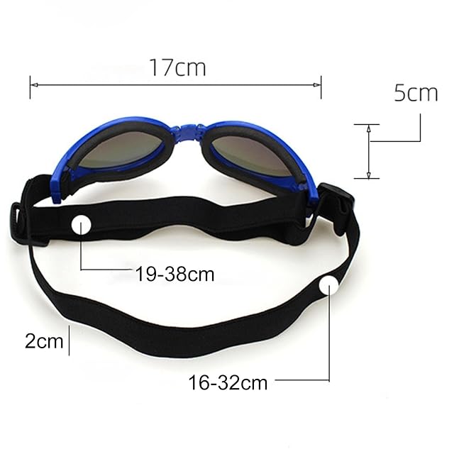 Foto 6 de 7 de tinysiry Gafas de Sol para Perros, polarizadas Perros Raza pequeña con Correa Ajustable, protección UV