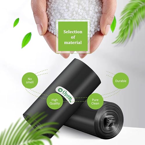 Miniatura 5 de RayPard, bolsas de basura pequeñas de 3 galones, 120 unidades (se ajustan a 2.6-3.3 galones), bolsas de basura pequeñas de 10 a 12 litros para