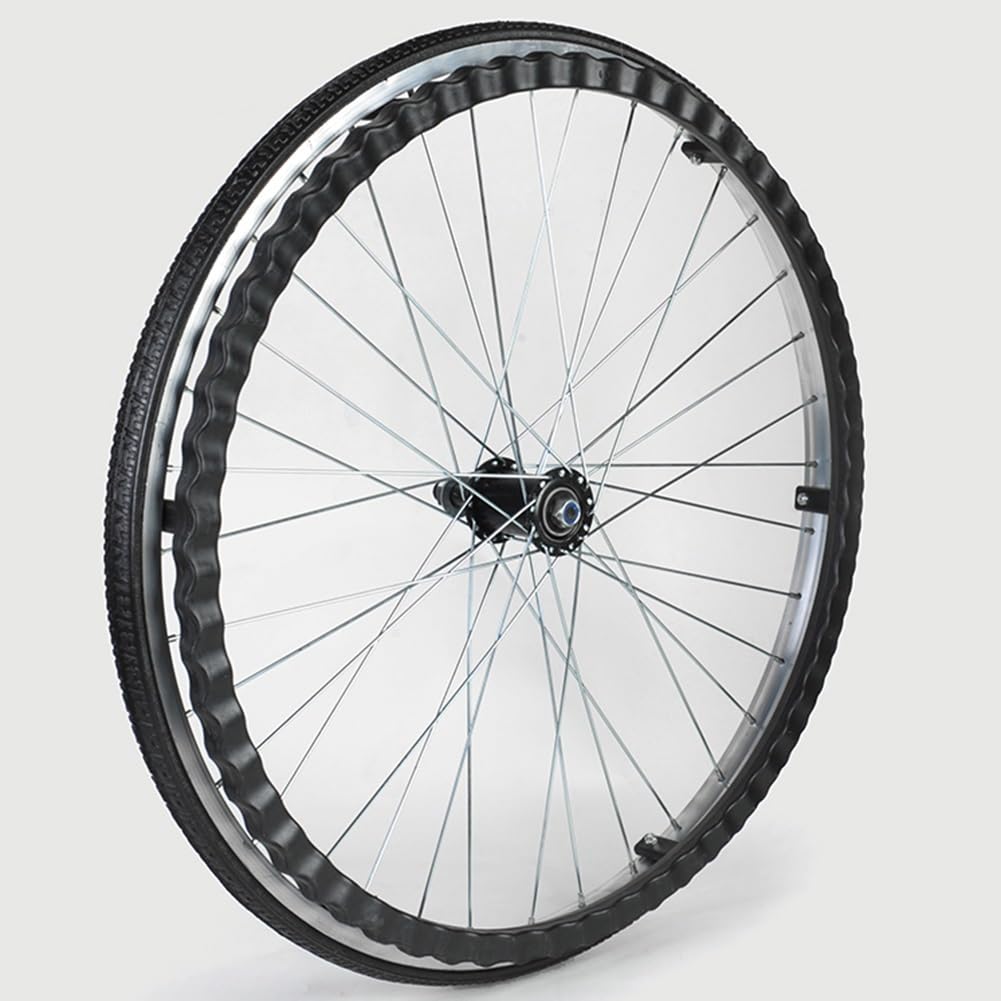 Ruedas de Repuesto para sillas de Ruedas, 2 Piezas, neumáticos sólidos no neumáticos de 24 x 1 3/8, Ruedas traseras para sillas de Ruedas, Conjunto de Ruedas traseras de 24 Pulgadas para SIL