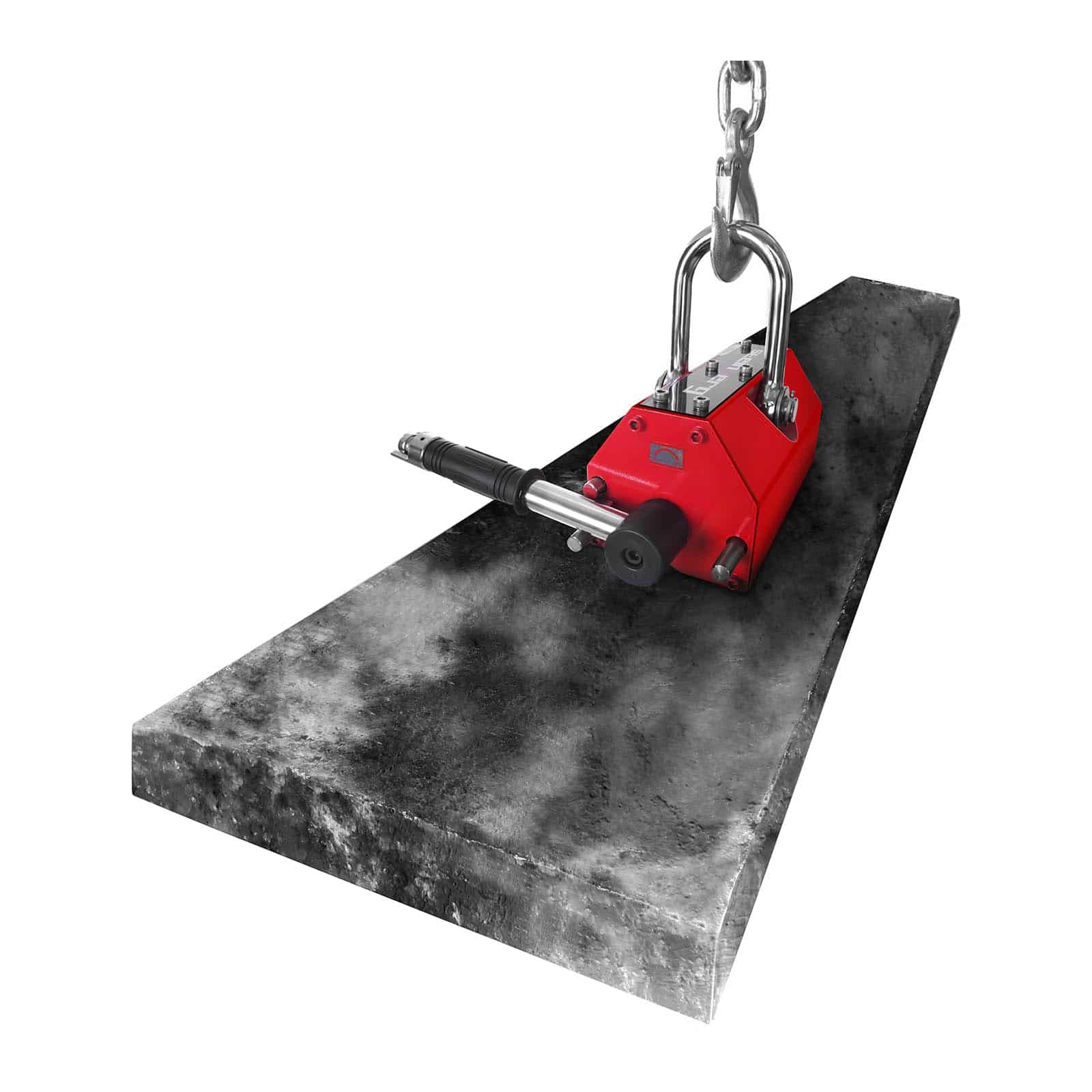 Steinberg Systems Aimant De Levage Super Puissant En Néodyme Manutention Porteur Magnétique SBS-ML 500 (Capacité de Levage 500 kg, Mécanisme de Sécurité, Force de Traction 1 500 kg, Flux Désactivable)