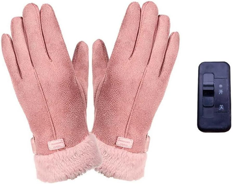 Usbヒーティンググローブレディースウォームグローブ電動自転車アウトドアライディンググローブピンク 電気コンロ