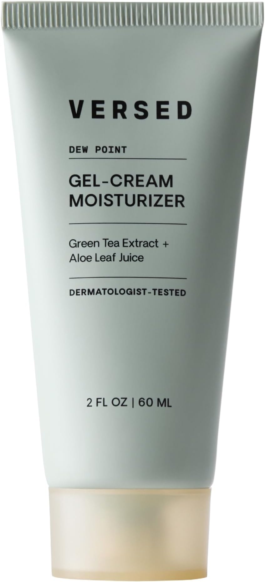 Versed Dew Point Gel Moisturizer For Face - Antioxidant-Rich Gel Cream with Green Tea Extract + Aloe Leaf Juice - Fast Absorbing, Non-Greasy Hybrid Facial Cream for Dry Skin, Vegan (2 fl oz)