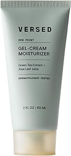 Versed Dew Point Gel Moisturizer For Face - Antioxidant-Rich Gel Cream with Green Tea Extract + Aloe Leaf Juice - Fast Absorbing, Non-Greasy Hybrid Facial Cream for Dry Skin, Vegan (2 fl oz)