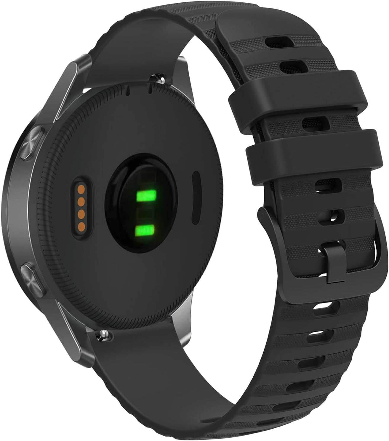 Compatible with 18mm/20mm/22mm Watch Bands Quick Release Replacement Wristband, Silicone Sport Bands for Men Women
