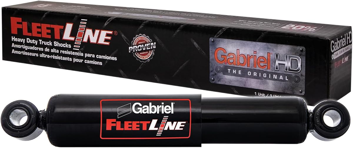 Los amortiguadores traseros para camión Gabriel 85000 FleetLine HD se adaptan a las suspensiones neumáticas del remolque Hendrickson Intraax y Vantraax, reemplaza a los OEM# A-20002, B-23013, B-23566, B-24088