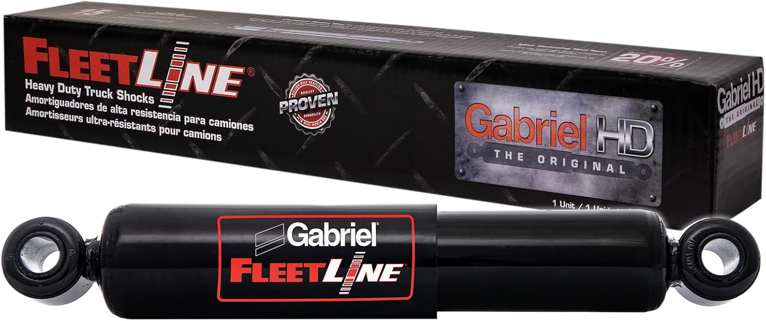 Gabriel 85000 Fleetline Heavy Duty Rear Shock Absorbers for Hendrickson Intraax and Vantraax Trailer Air Suspensions, Replaces OEM# A-20002, B-23013, B-23566, B-24088 (1 Pack)