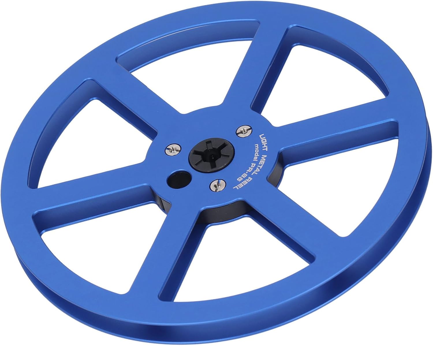 7 Inch Empty Tape Reel, Aluminum Alloy Sound Takeup Reel Disc with 6 Holes, for Reel to Reel Tape Players (Blue)