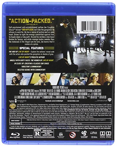 Live By Night Blu-ray película Wal-Mart VUDU disco BD original 3