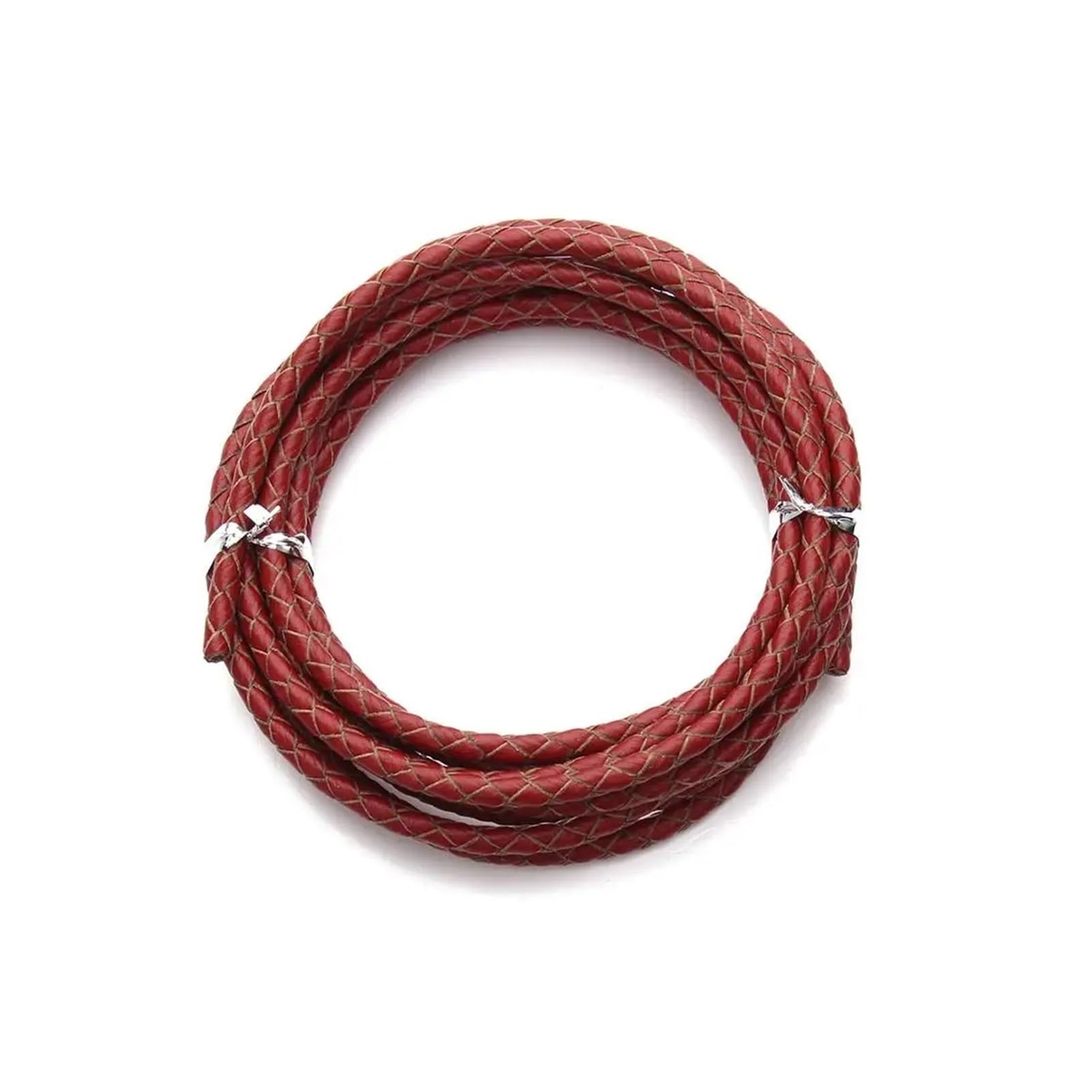 Embroidery thread, Leather Cords 2 Meter 3mm 4mm 6mm Multicolor for Jewelry Making(Red,6mm)