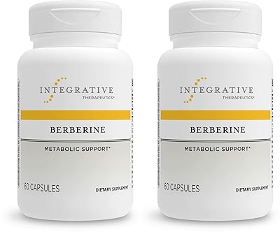 Integrative Therapeutics Berberine - Supports Metabolic Health & Cellular Energy Metabolism - Practitioner-Trusted Quality - Dairy-Free & Gluten-Free - 60 Capsules (60 Servings)