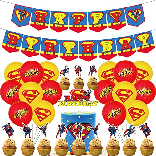 Superman Decorazione Torta-Tomicy 30 pezzi Tema Superman per...