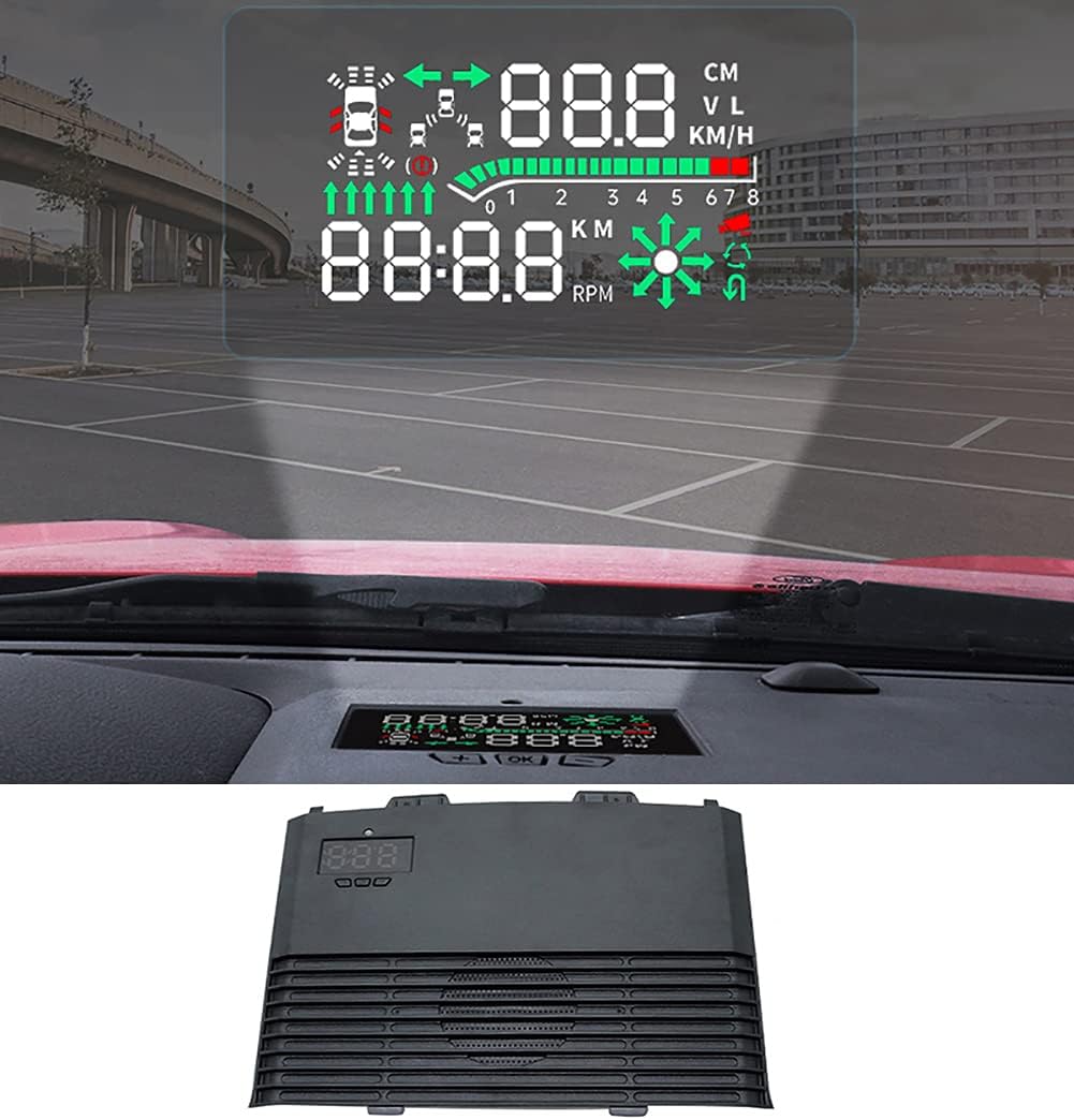 QHCP Car HUD Safe Drive Display Reflecting Windshield Head Up Display Screen Projector Fit For Ford Mustang 2015-2020