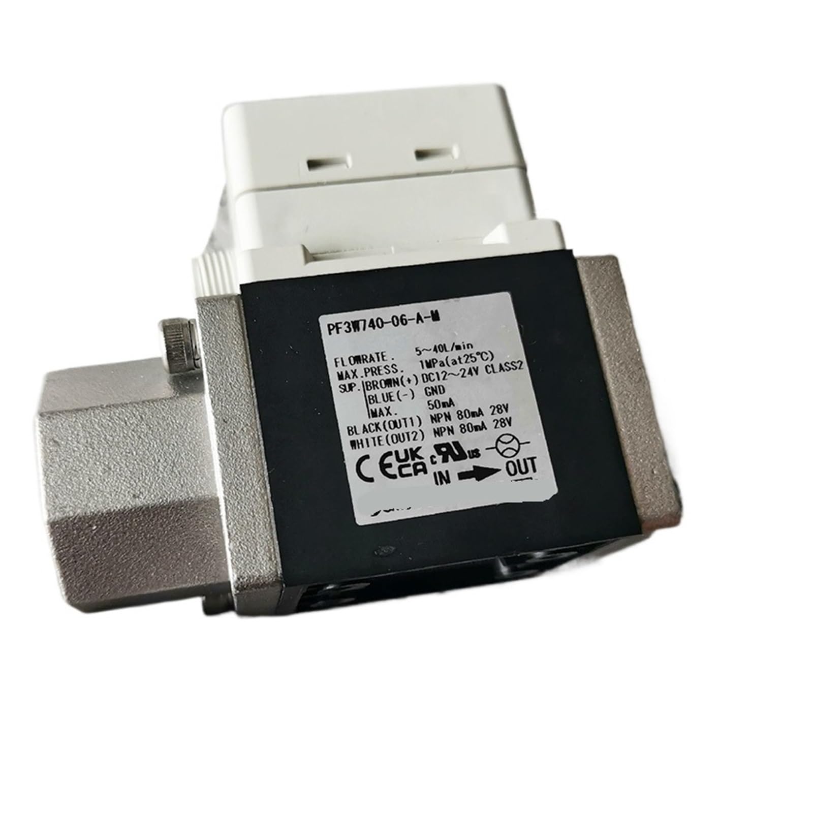 PF3W740-04-BT-M Contrôleur de Débit Numérique Tricolore pour Surveillance de Fluides
