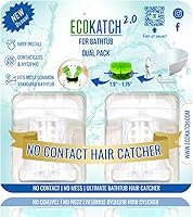 Vista 12 de Atrapador de Cabello para Desagüe de Bañera – Desecho sin Contacto, Oculta el Cabello, Colador de Malla de Silicona Reutilizable, se Adapta a Blanco