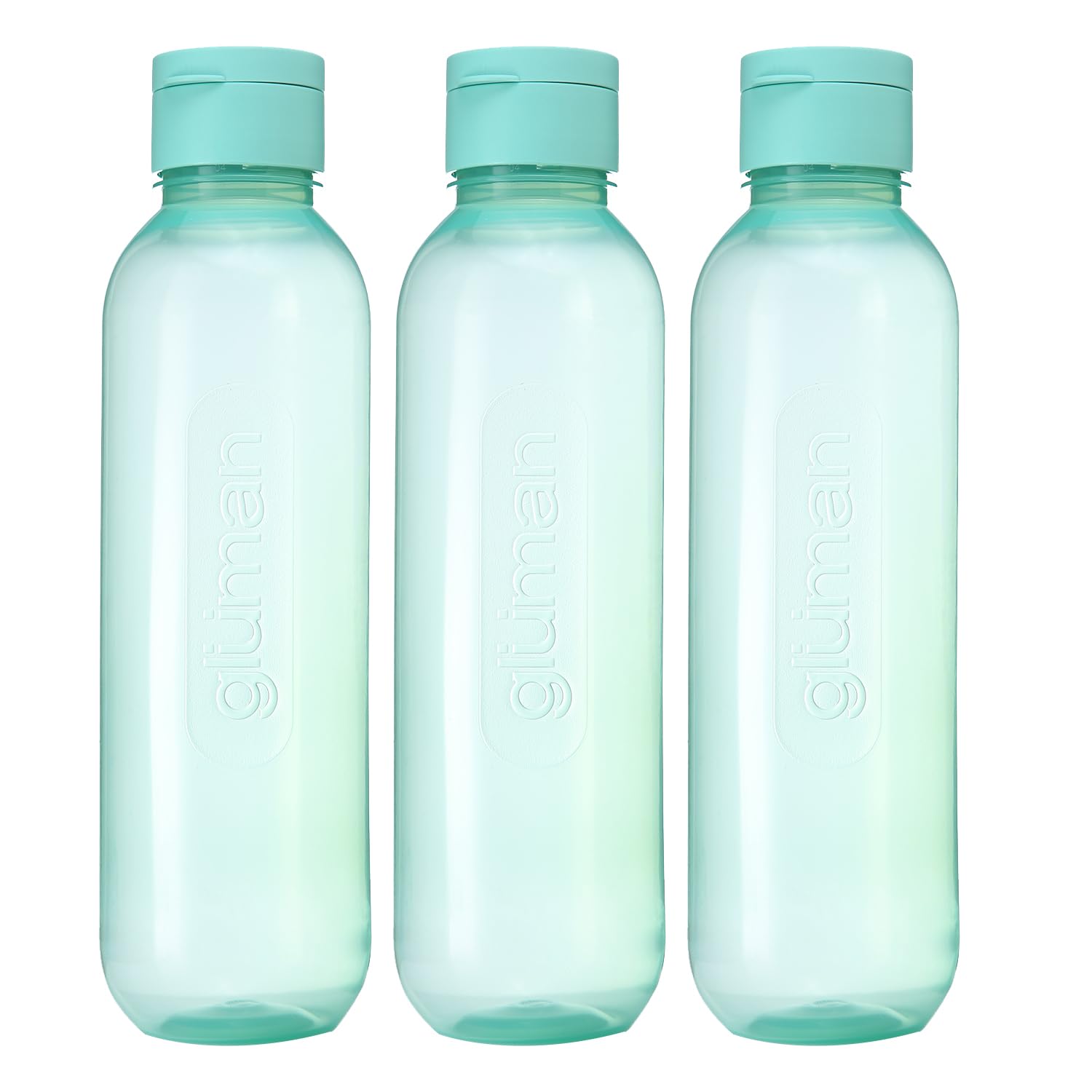 Gluman Spout-Lid Water Bottle Set of 3 | Anti Bacterial | 100% Food Grade | Dishwasher Safe | Freezer Safe | Recyclable (1100 ml Bottle) (Green) (B0CX8CGLVT) Amazon Price History, Amazon Price Tracker