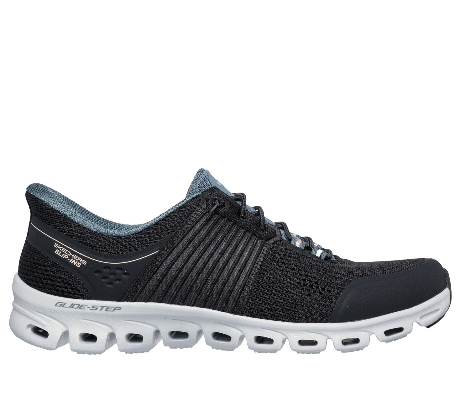 Skechers Damen Glide-Step Stargaze Slip-InTurnschuhe, Black Mesh, 37 EU – Ansicht 2