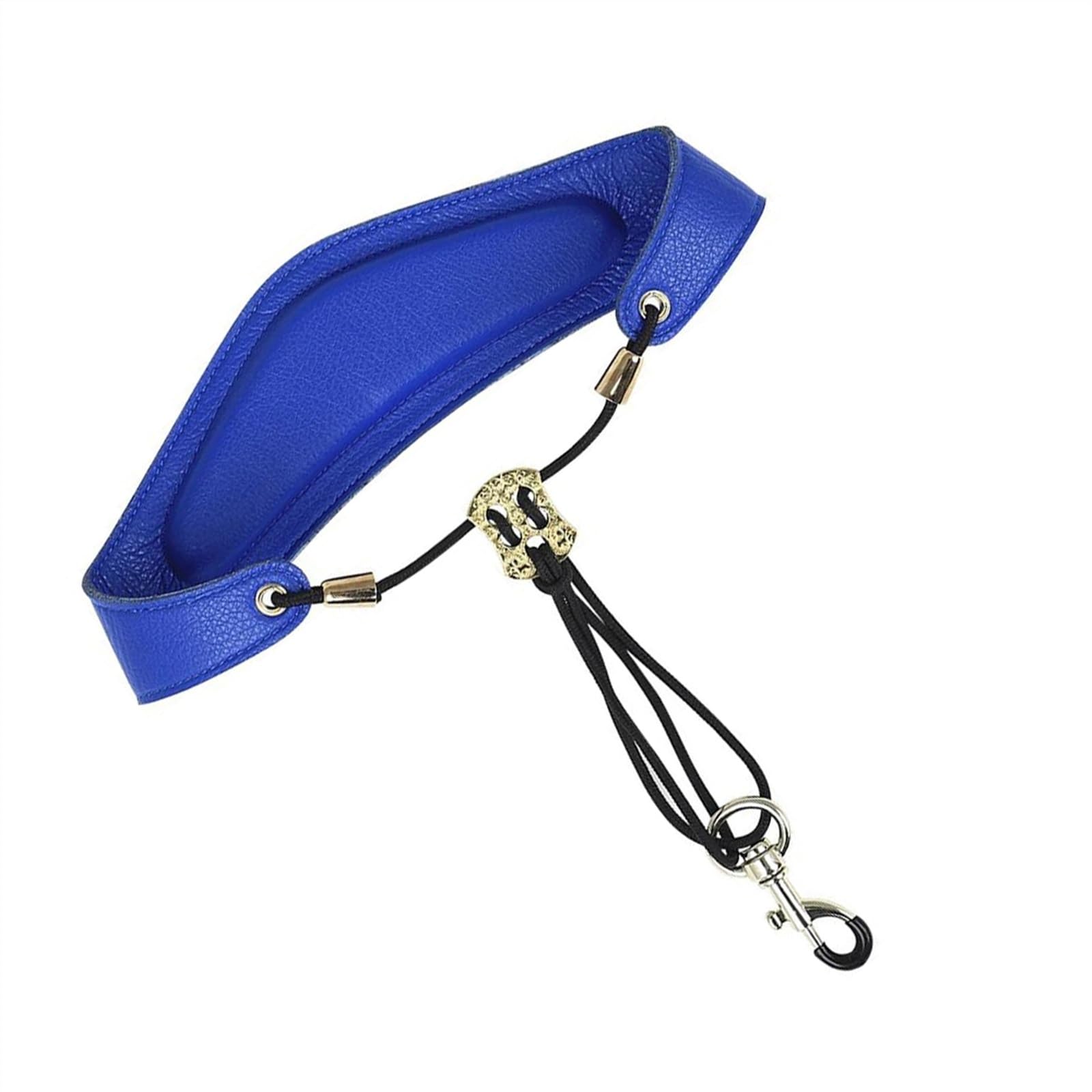 Regulowany Skórzany Pasek Na Ramię Do Saksofonu Paski Na Szyję Z Zapięciem Na Haczyk Części Saksofonu Akcesoria do Saksofonu Części (Color : Blue)