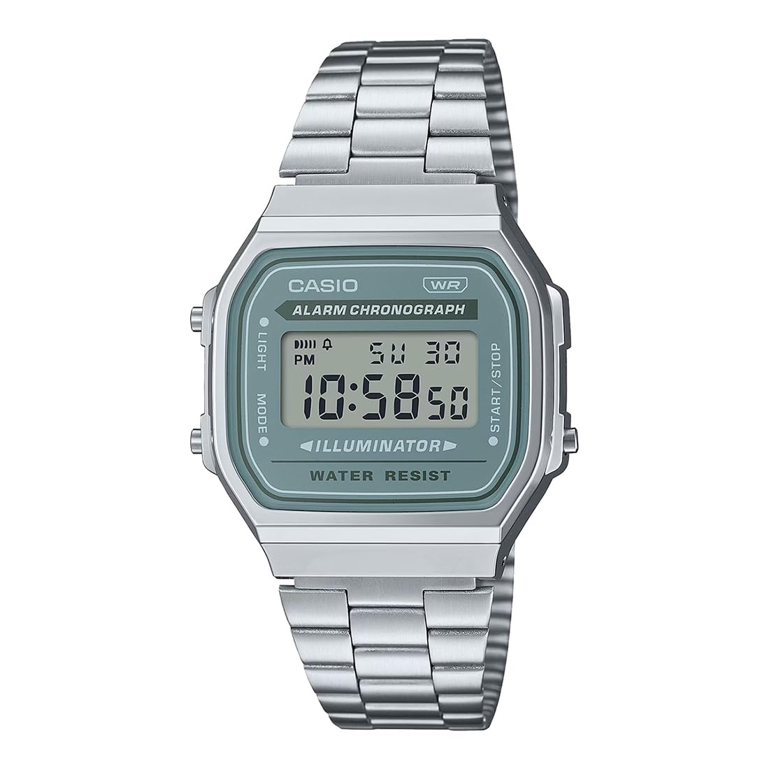 Casio Vintage A168WA-3AYDF Gray Digital Dial Silver Stainless Steel Band D330 (B0CNSZZKJF) Amazon Price History, Amazon Price Tracker