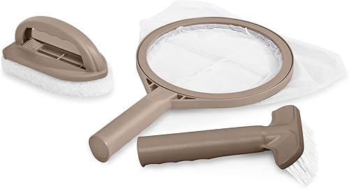 Miniatura 2 de Intex PureSpa Kit de accesorios de limpieza de mantenimiento y portavasos con bandeja de almacenamiento y almohadas inflables extraíbles para