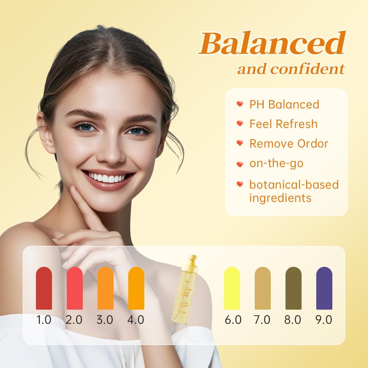 FuYanJie Feminine Spray for Women - pH Balanced Rinse-Free Deodorant with Witch Hazel, Gynecologist-Tested for Odor Control, Travel Size 2.7 fl oz, On-The-Go Freshness - Image 8